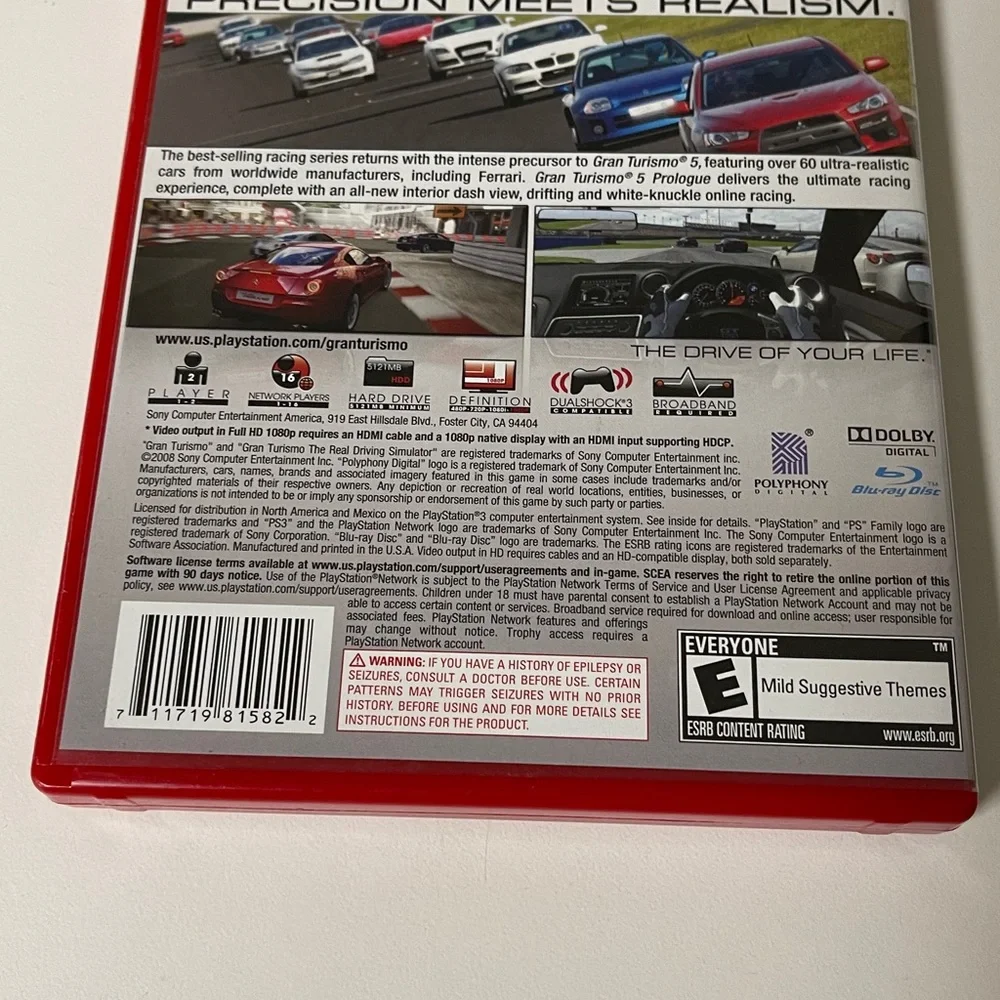 PS3 gran turismo 5 prologue‎ video game